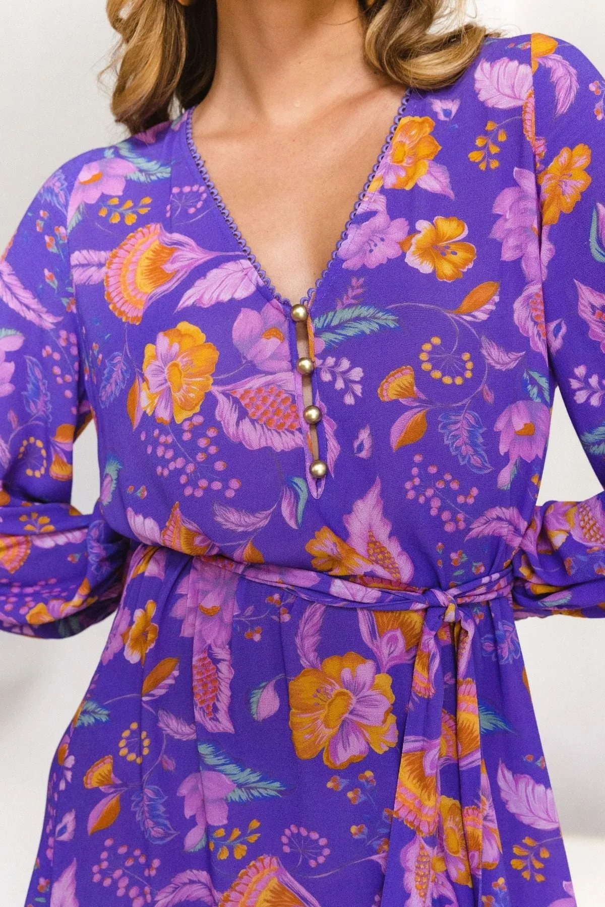 Margot Midi Dress - Iris sold by Nine Lives Bazaar product image thumbnail 4