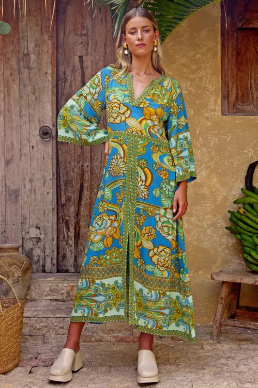 Realm Midi Dress - Mirage sold by Nine Lives Bazaar