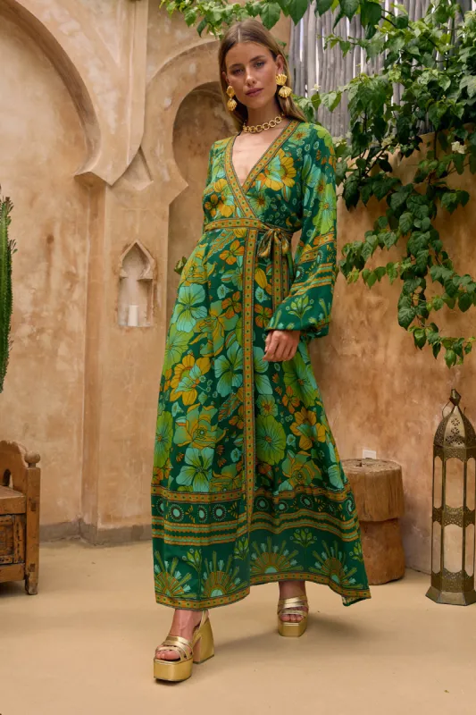Allure Maxi Dress - Emerald sold by Nine Lives Bazaar