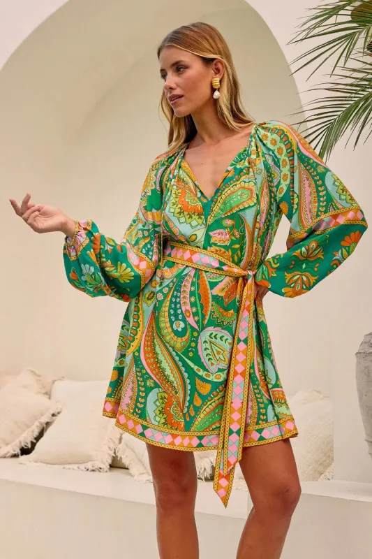 Flora Mini Dress - Eden sold by Nine Lives Bazaar