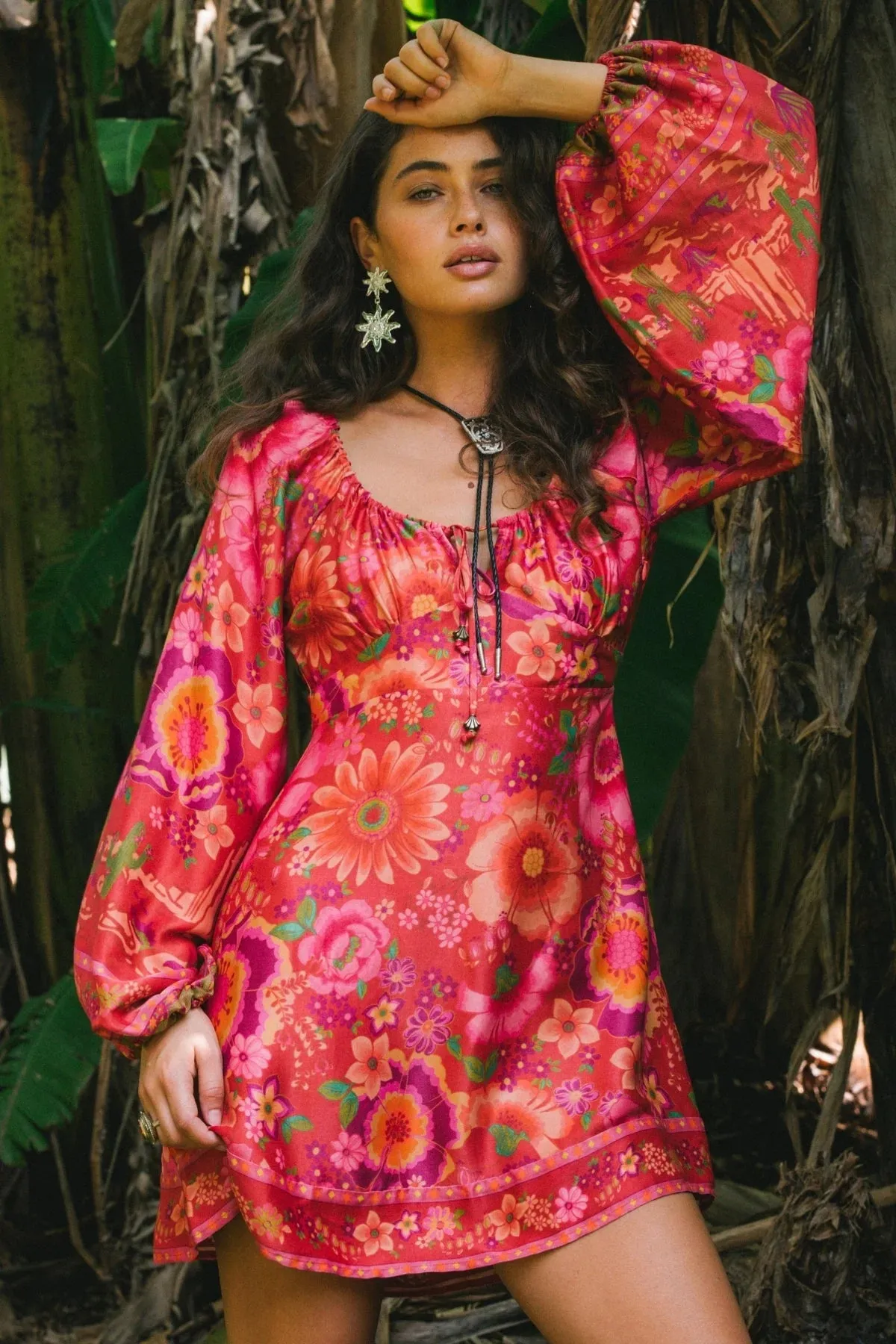 Revolver Mini Dress - Cherry sold by Nine Lives Bazaar product image thumbnail 3