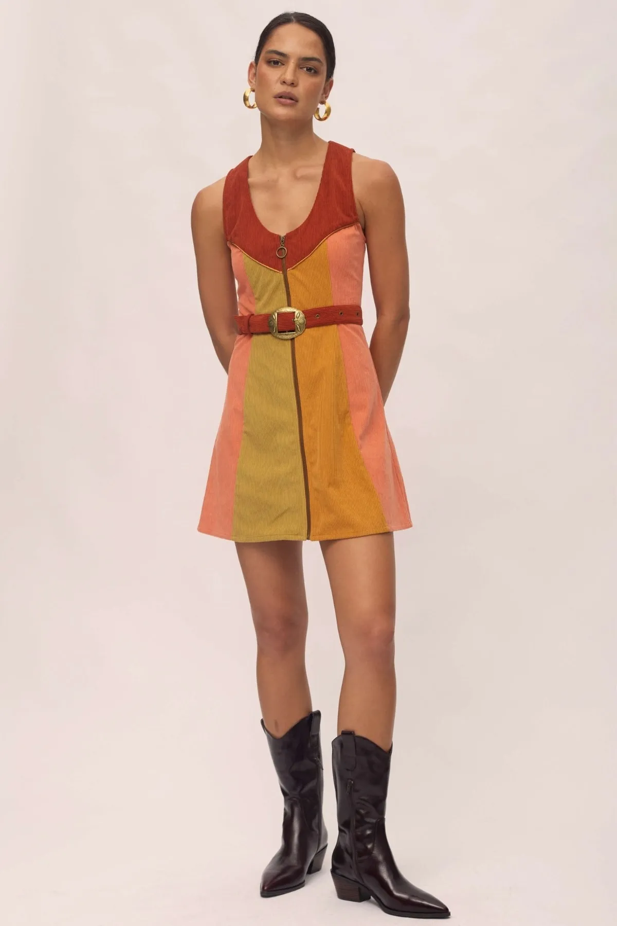 Dolly Mini Dress - Harvest sold by Nine Lives Bazaar product image thumbnail 5