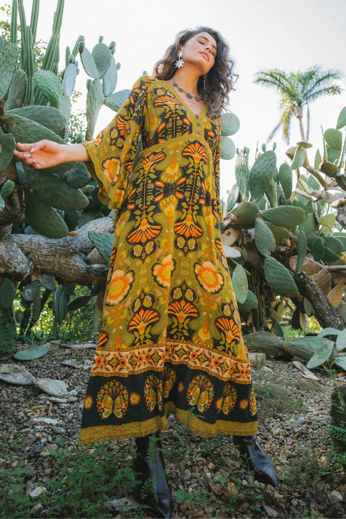 Empire Dress - Coyote sold by Nine Lives Bazaar product image thumbnail 4