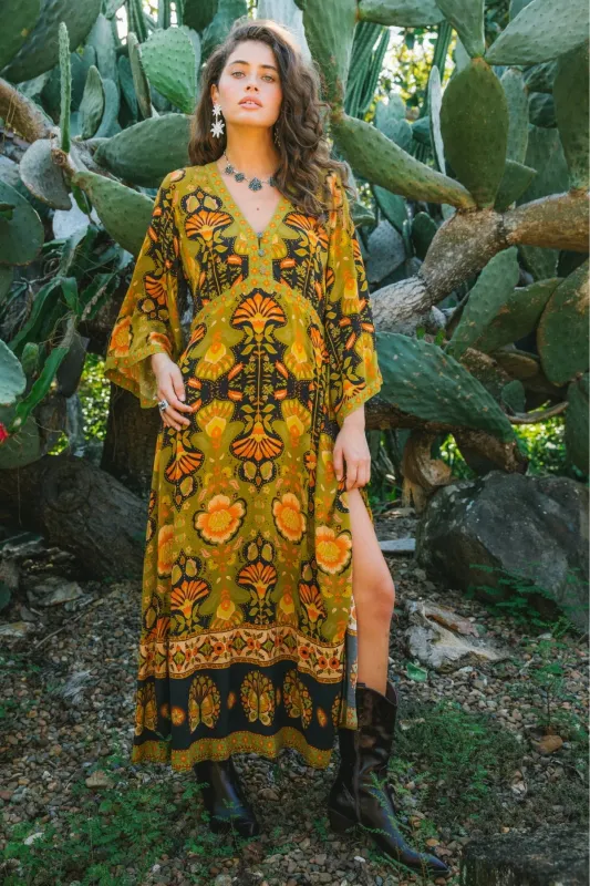 Empire Dress - Coyote sold by Nine Lives Bazaar