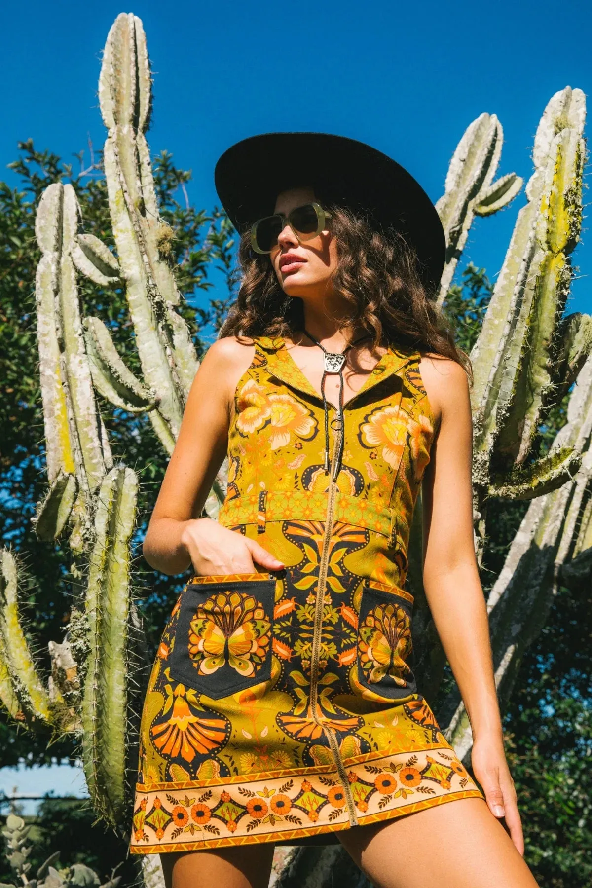 Rodeo Mini Dress - Coyote sold by Nine Lives Bazaar product image thumbnail 5