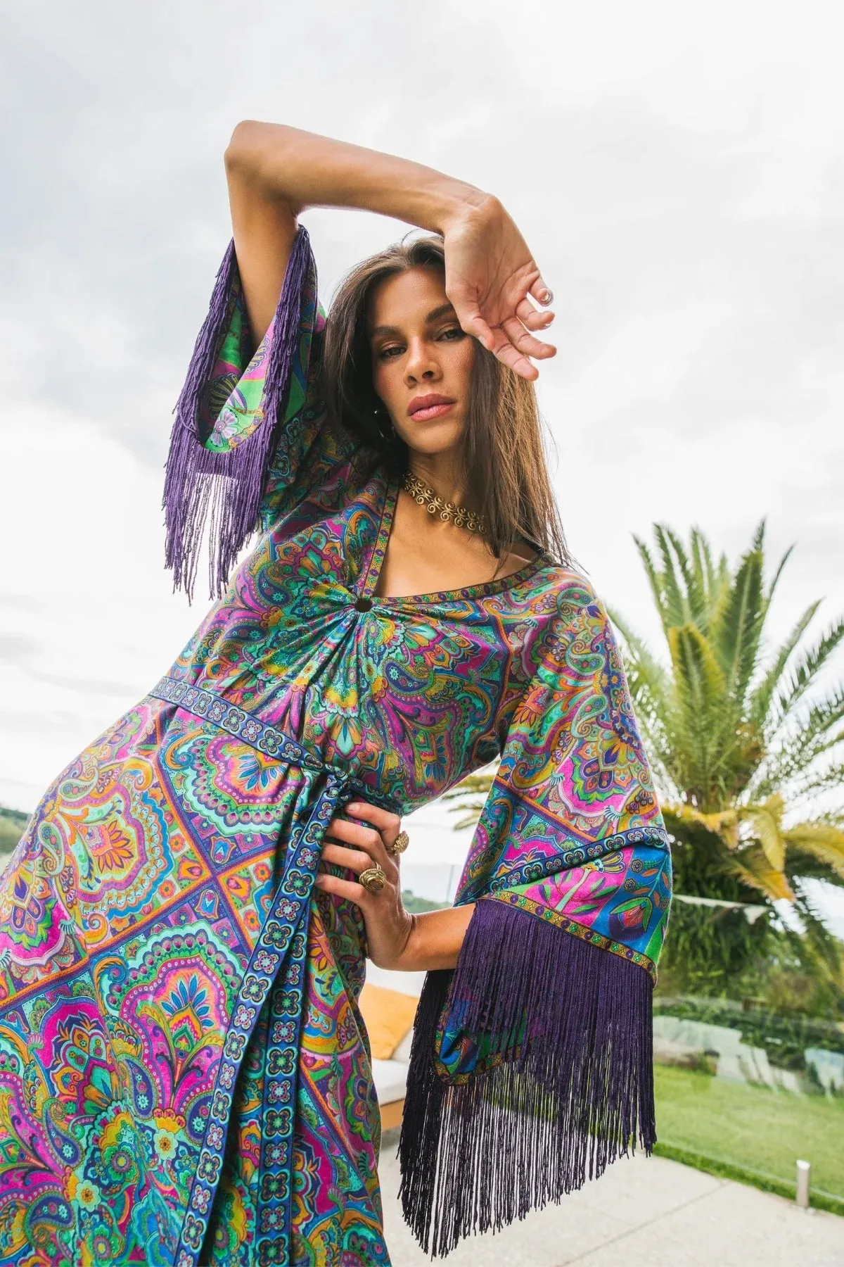 Muse Maxi Dress - Mystique sold by Nine Lives Bazaar product image thumbnail 2