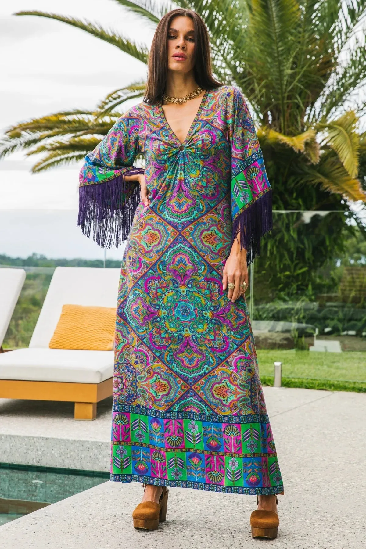 Muse Maxi Dress - Mystique sold by Nine Lives Bazaar product image thumbnail 3