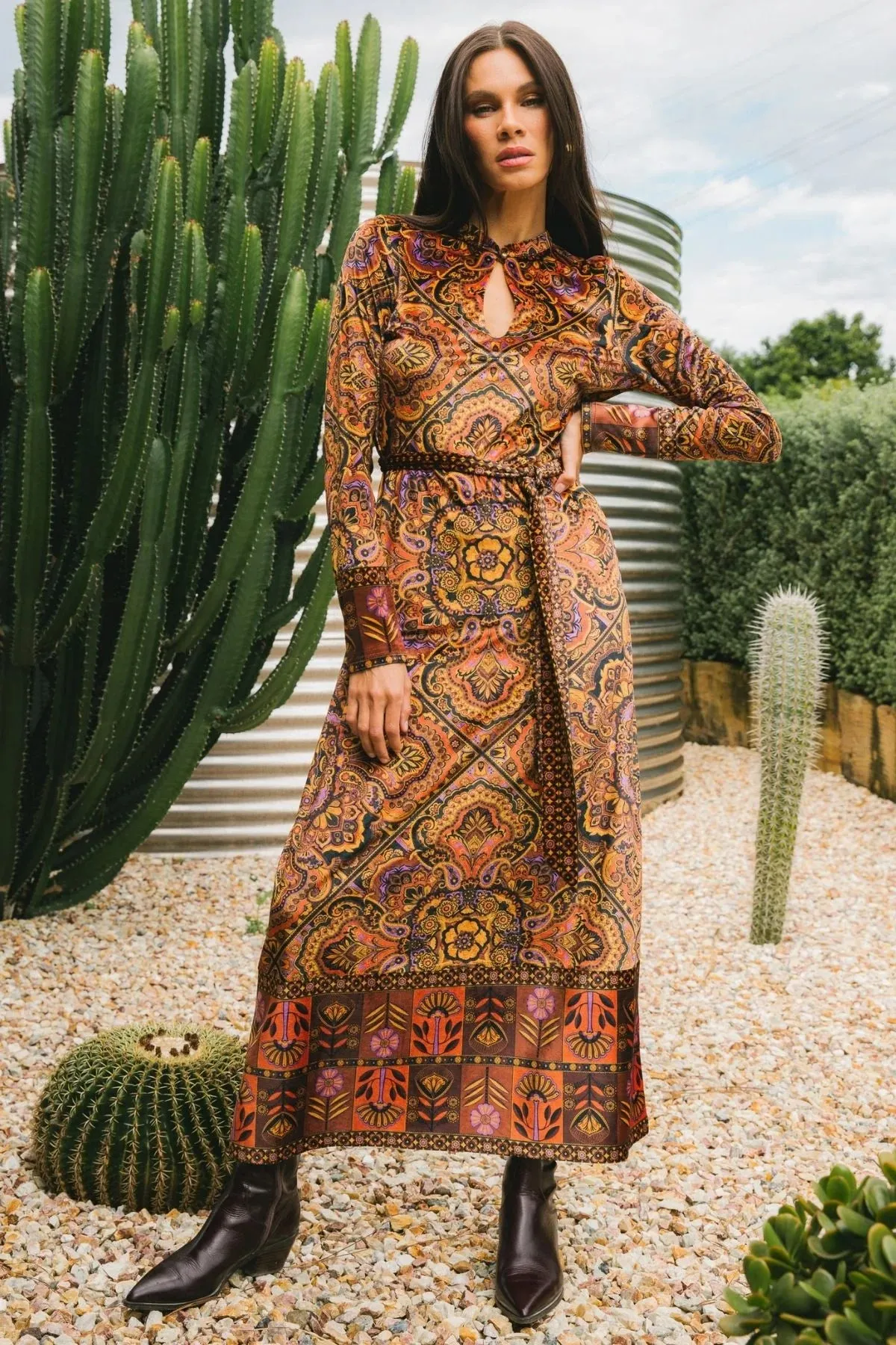 Elixir Maxi Dress - Ember sold by Nine Lives Bazaar product image thumbnail 2