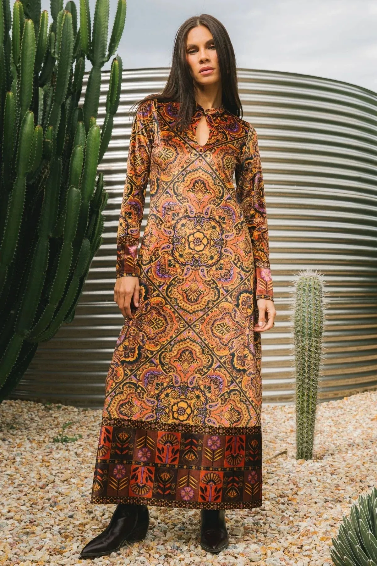 Elixir Maxi Dress - Ember sold by Nine Lives Bazaar product image thumbnail 3