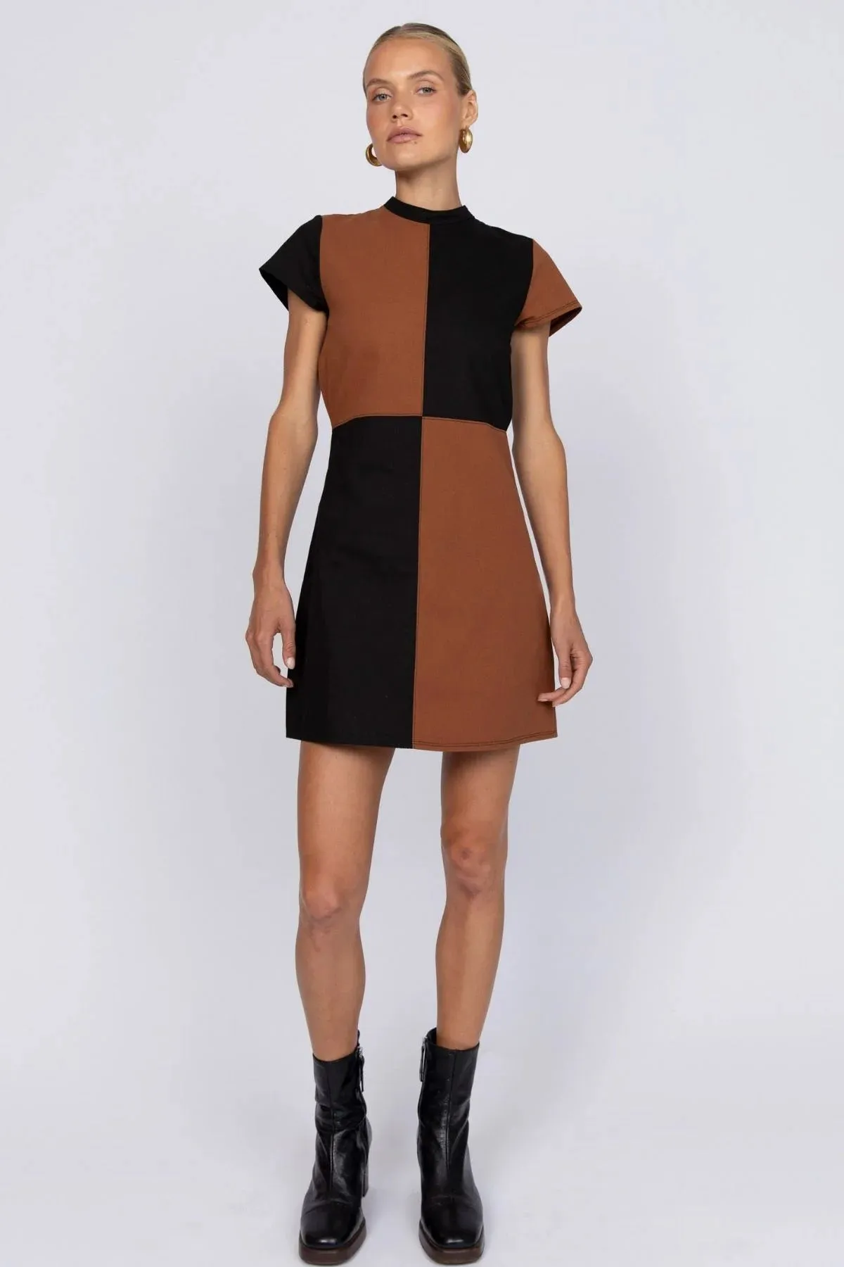 Yoko Mini Dress - Espresso sold by Nine Lives Bazaar product image thumbnail 5