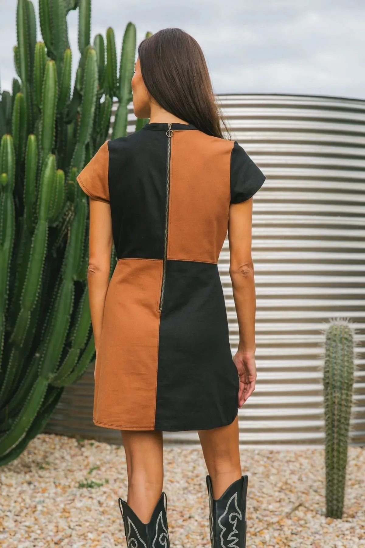 Yoko Mini Dress - Espresso sold by Nine Lives Bazaar product image thumbnail 4