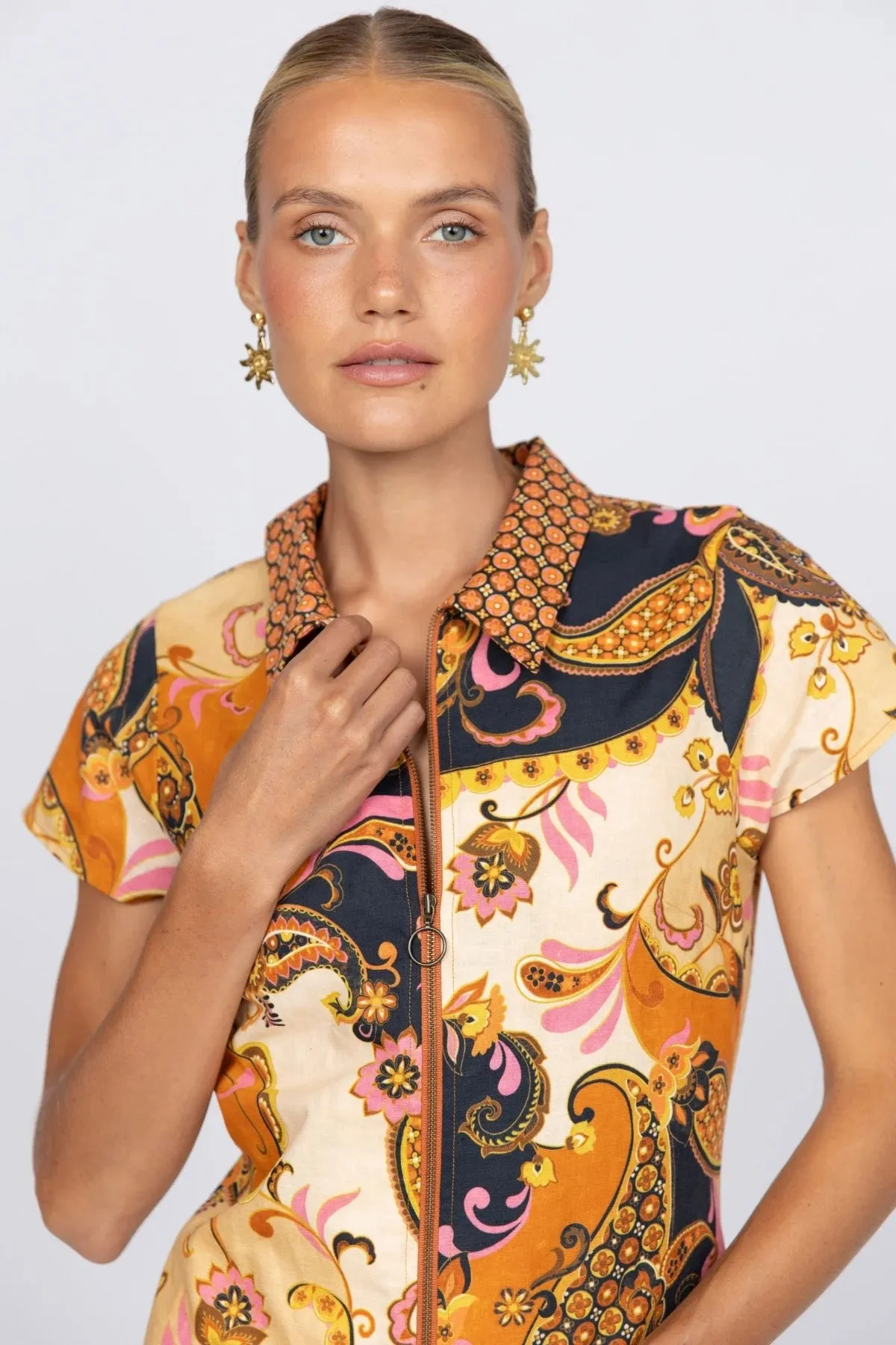 Cindy Mini Dress - Cocoa sold by Nine Lives Bazaar product image thumbnail 3