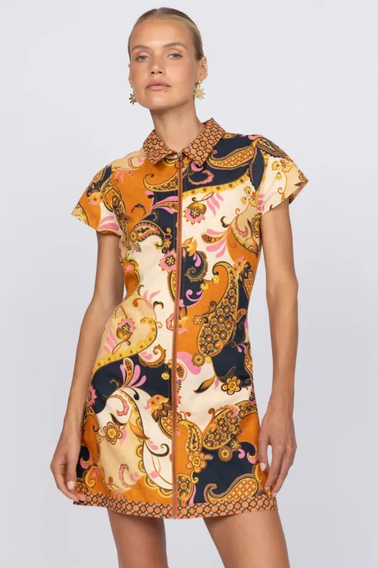 Cindy Mini Dress - Cocoa sold by Nine Lives Bazaar