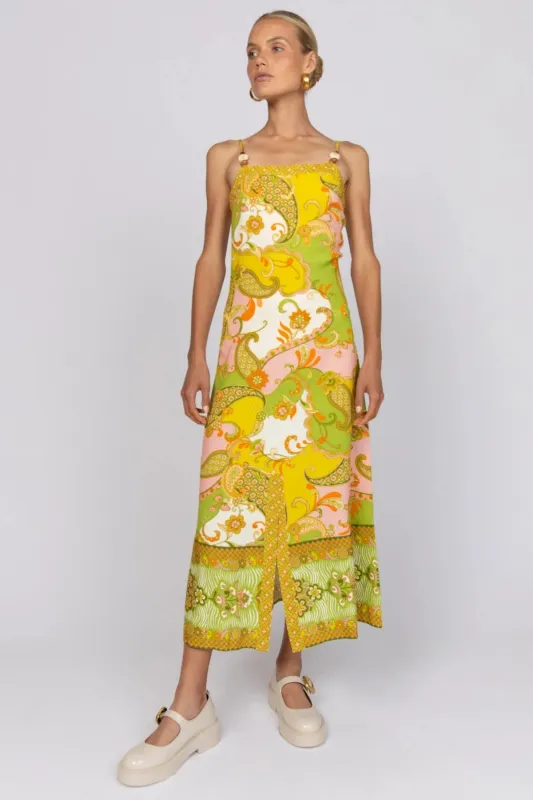 Cassie Midi Dress - Spring sold by Nine Lives Bazaar