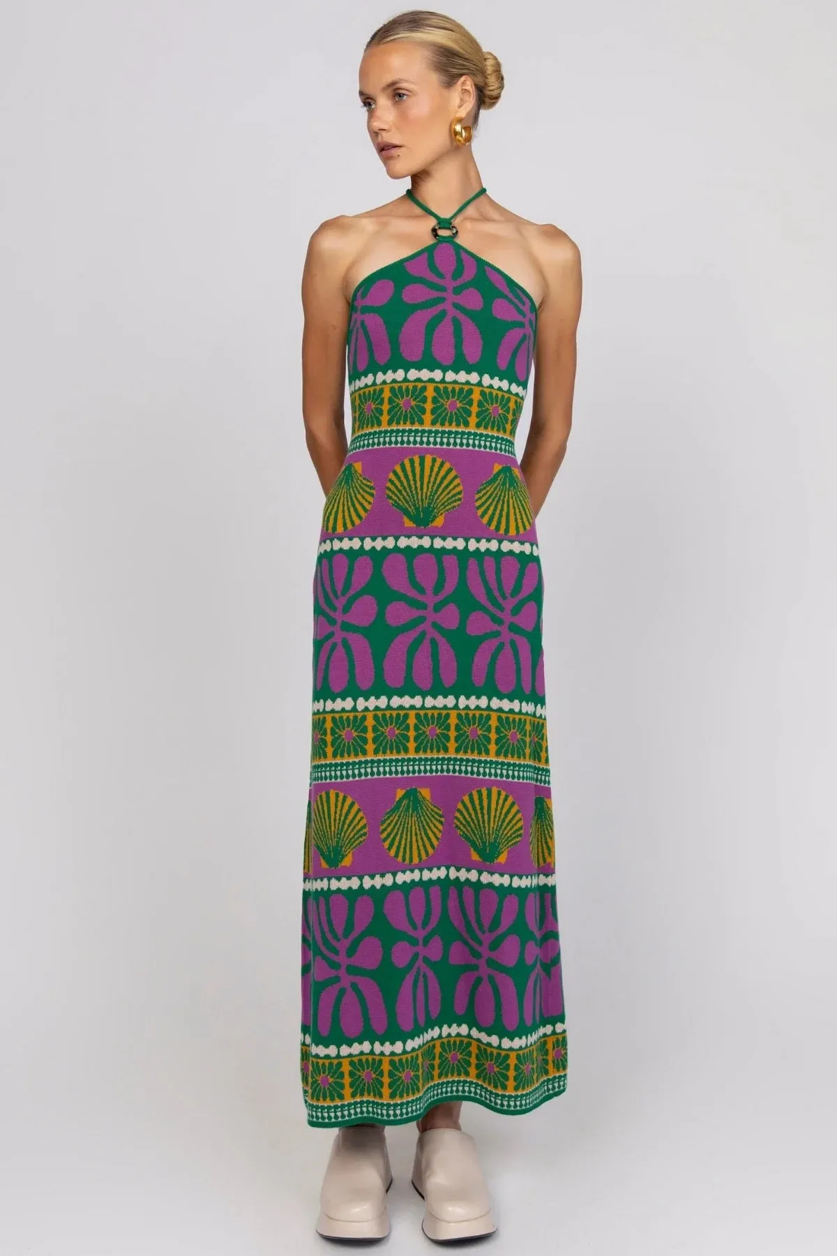 Chi Chi Maxi Dress - Tropica sold by Nine Lives Bazaar