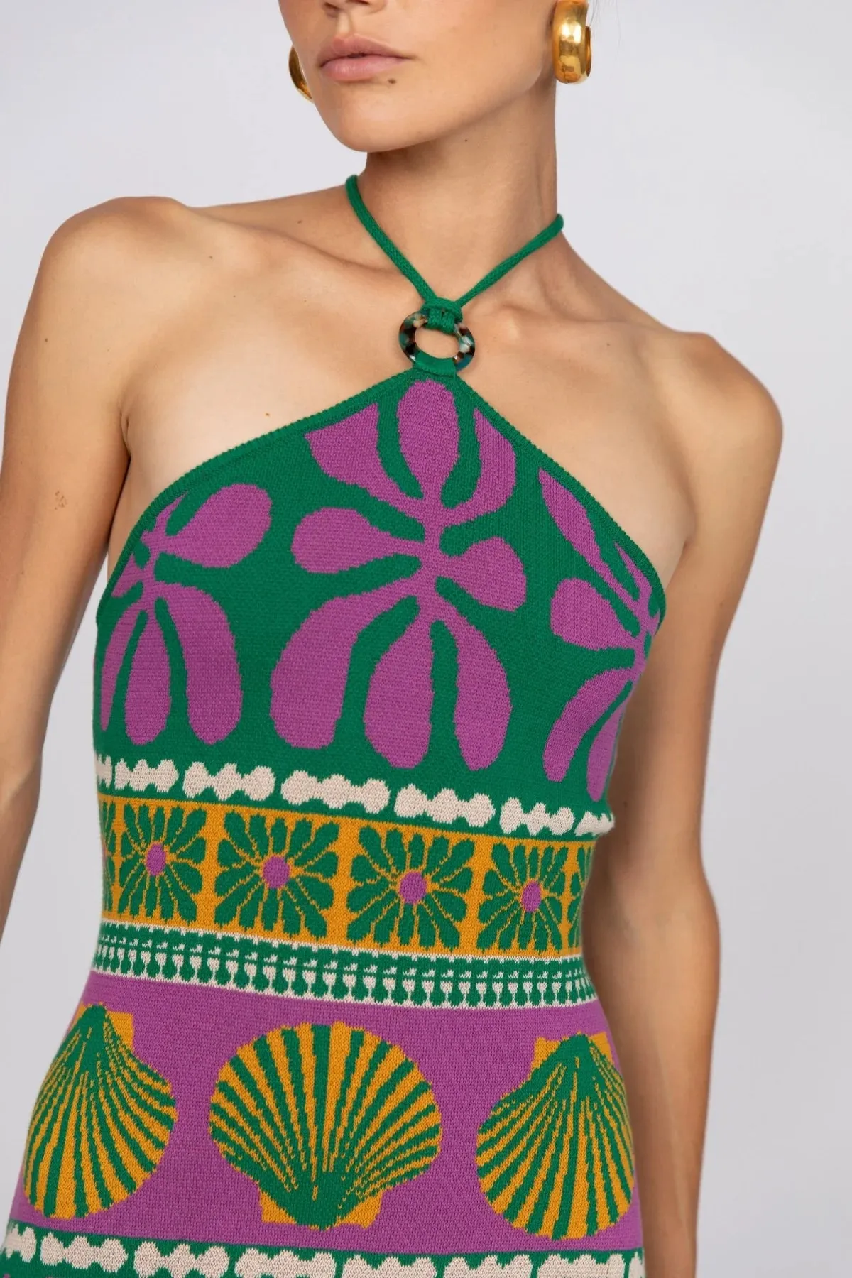Chi Chi Maxi Dress - Tropica sold by Nine Lives Bazaar product image thumbnail 2