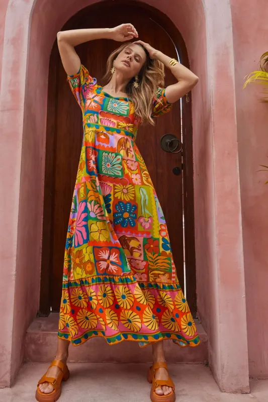 Tarot Midi Dress - Rainbow sold by Nine Lives Bazaar