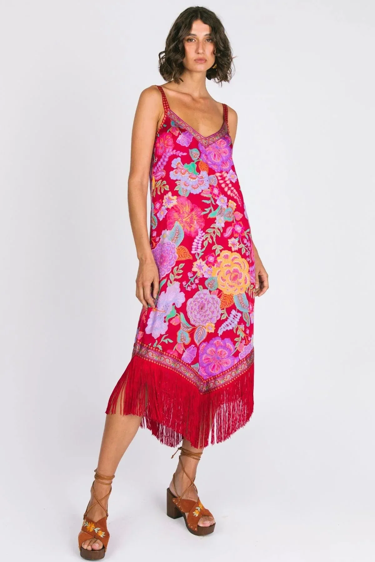 Holly Midi Dress - Royal Rouge sold by Nine Lives Bazaar product image thumbnail 5