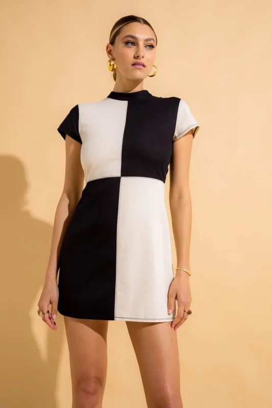 Yoko Mini Dress - Dice sold by Nine Lives Bazaar