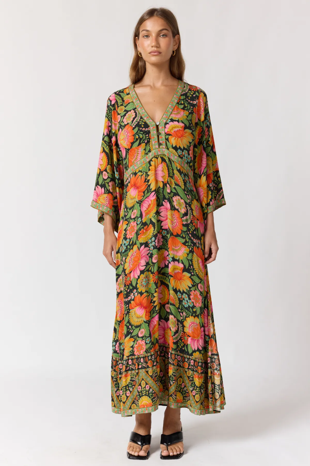 Empire Maxi Dress - Fiesta sold by Nine Lives Bazaar product image thumbnail 5