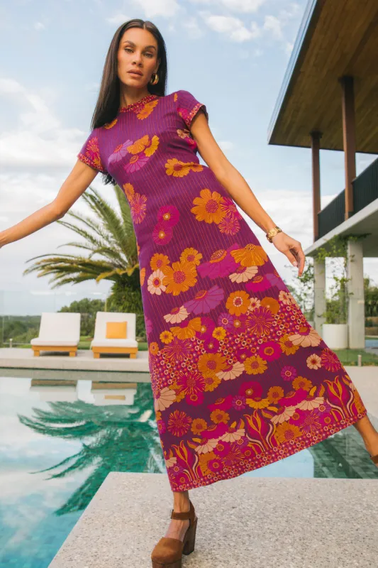 Yoko Midi Dress - Royale made by Nine Lives Bazaar