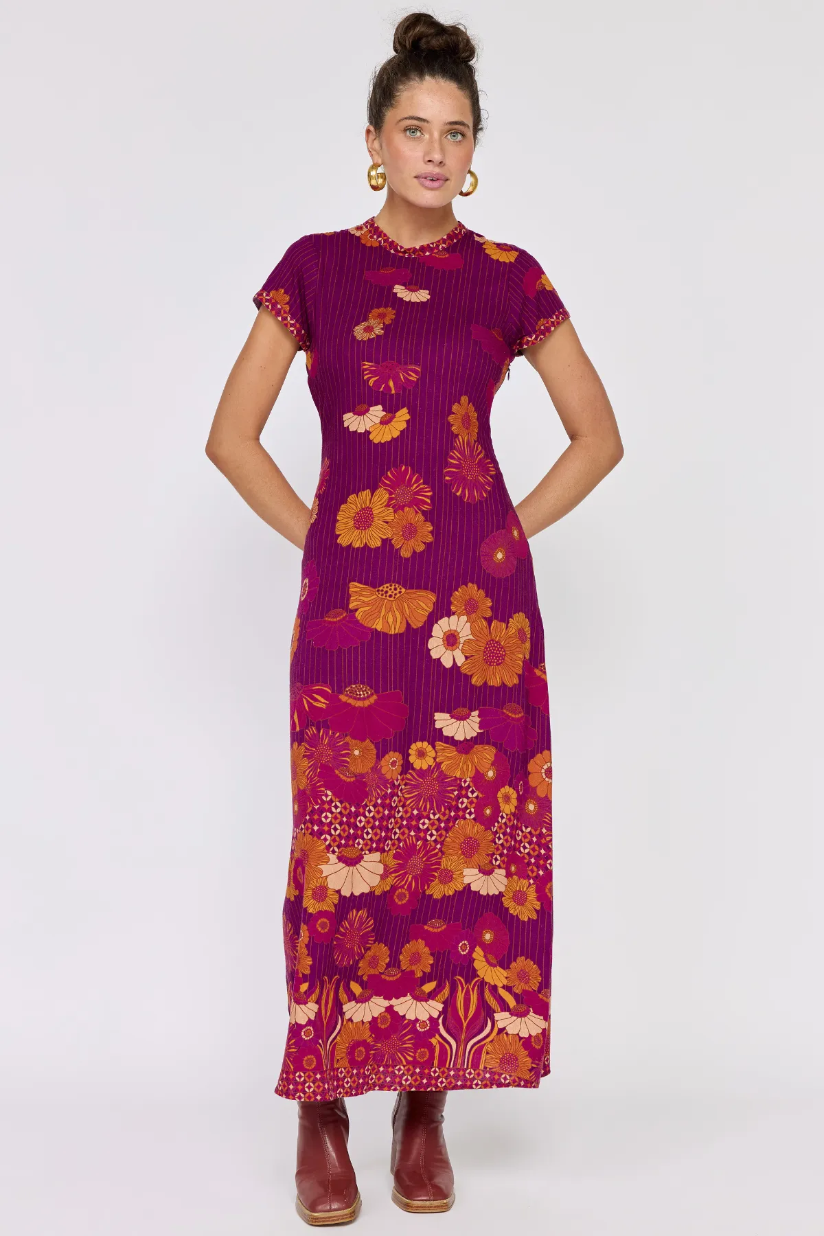 Yoko Midi Dress - Royale sold by Nine Lives Bazaar product image thumbnail 5