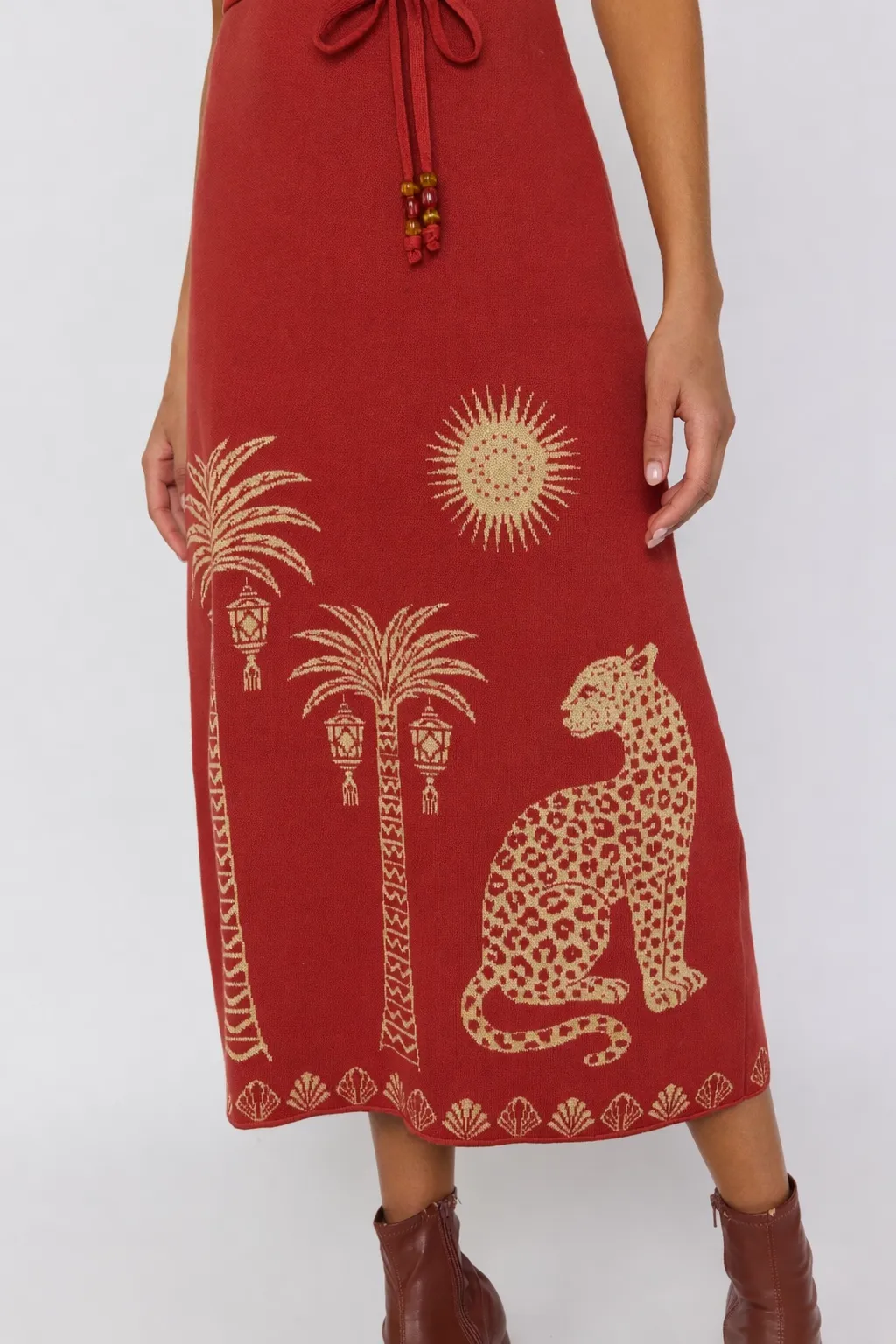 Soleil Dress - Rust sold by Nine Lives Bazaar product image thumbnail 4