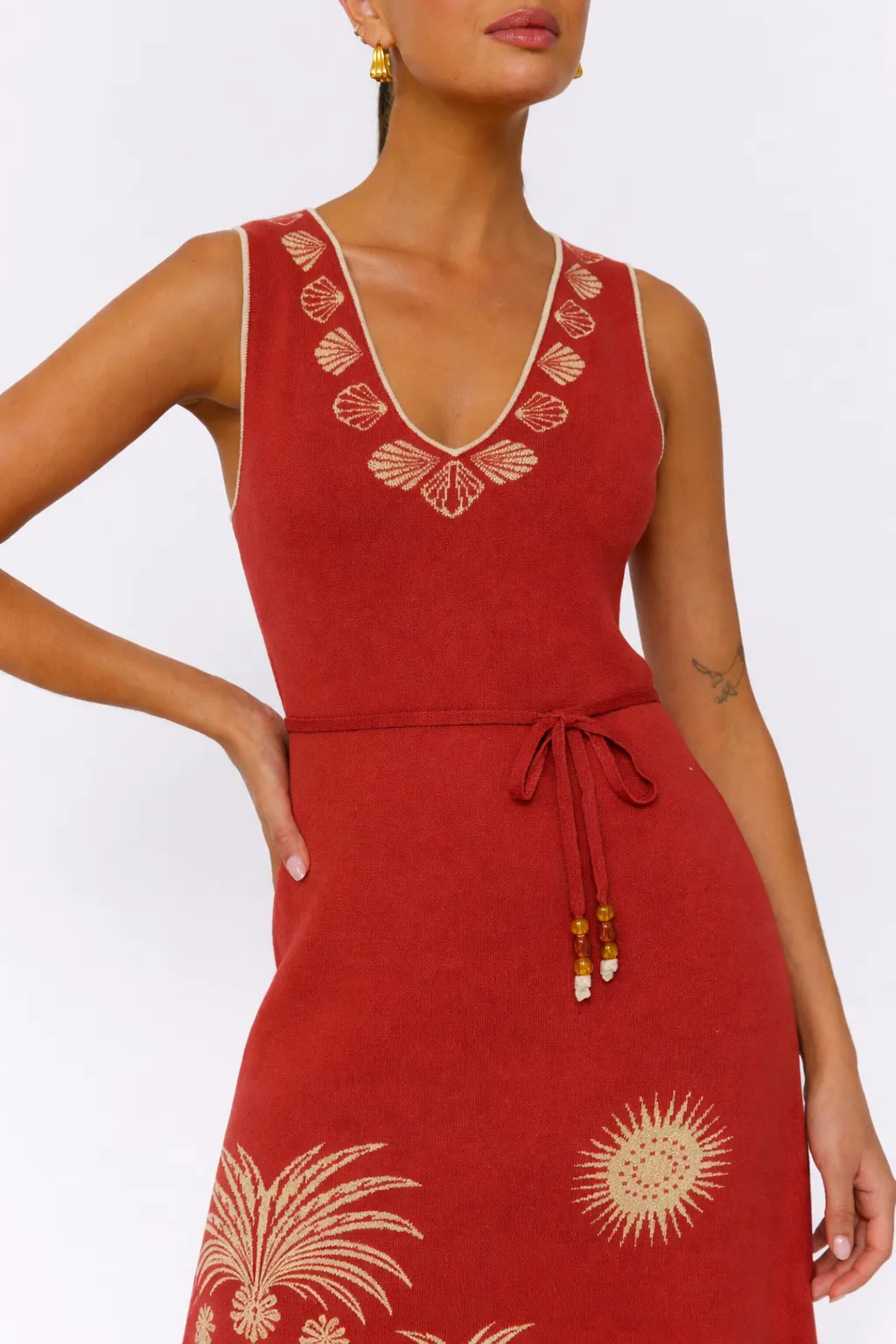 Soleil Dress - Rust sold by Nine Lives Bazaar product image thumbnail 3