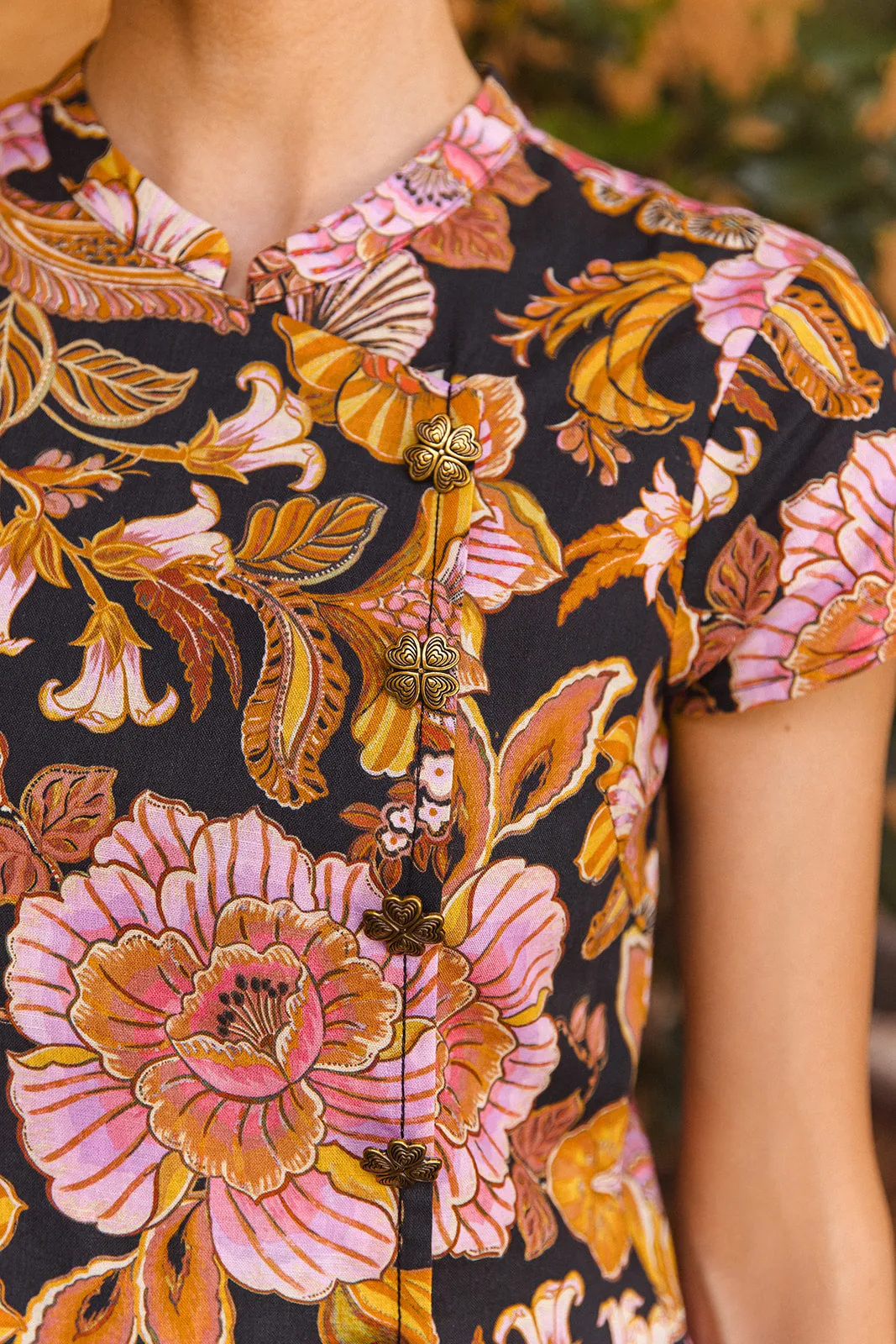 Lulu Mini Dress - Wild Bloom sold by Nine Lives Bazaar product image thumbnail 3