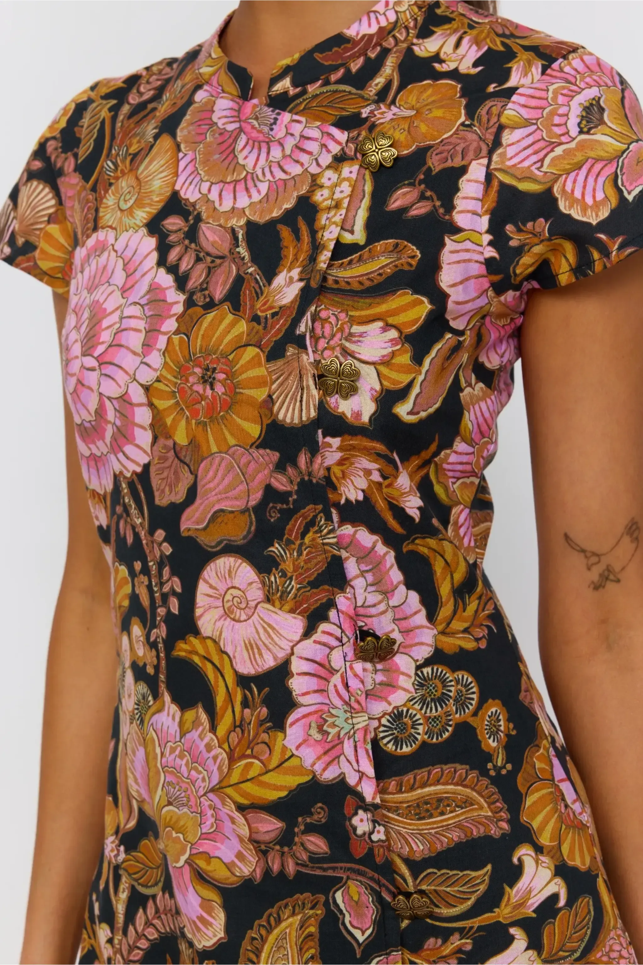 Lulu Mini Dress - Wild Bloom sold by Nine Lives Bazaar product image thumbnail 5