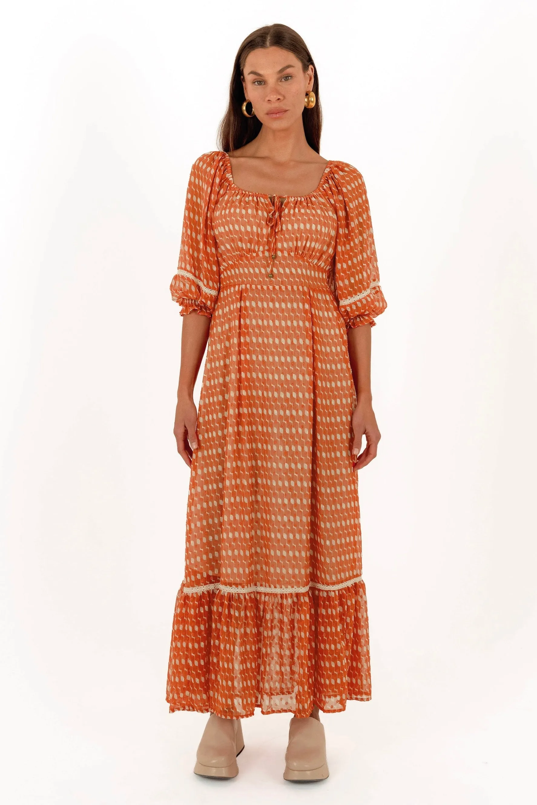 Gigi Maxi Dress - Ochre sold by Nine Lives Bazaar product image thumbnail 3
