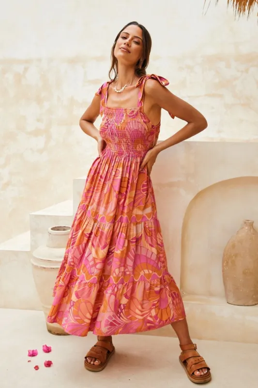 Maria Dress - Azalea sold by Nine Lives Bazaar