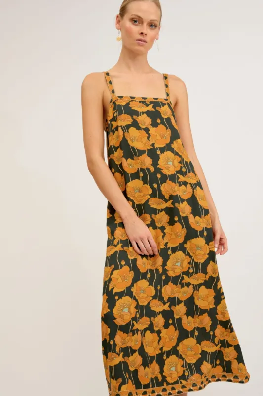 Anna Dress - Poppy sold by Nine Lives Bazaar
