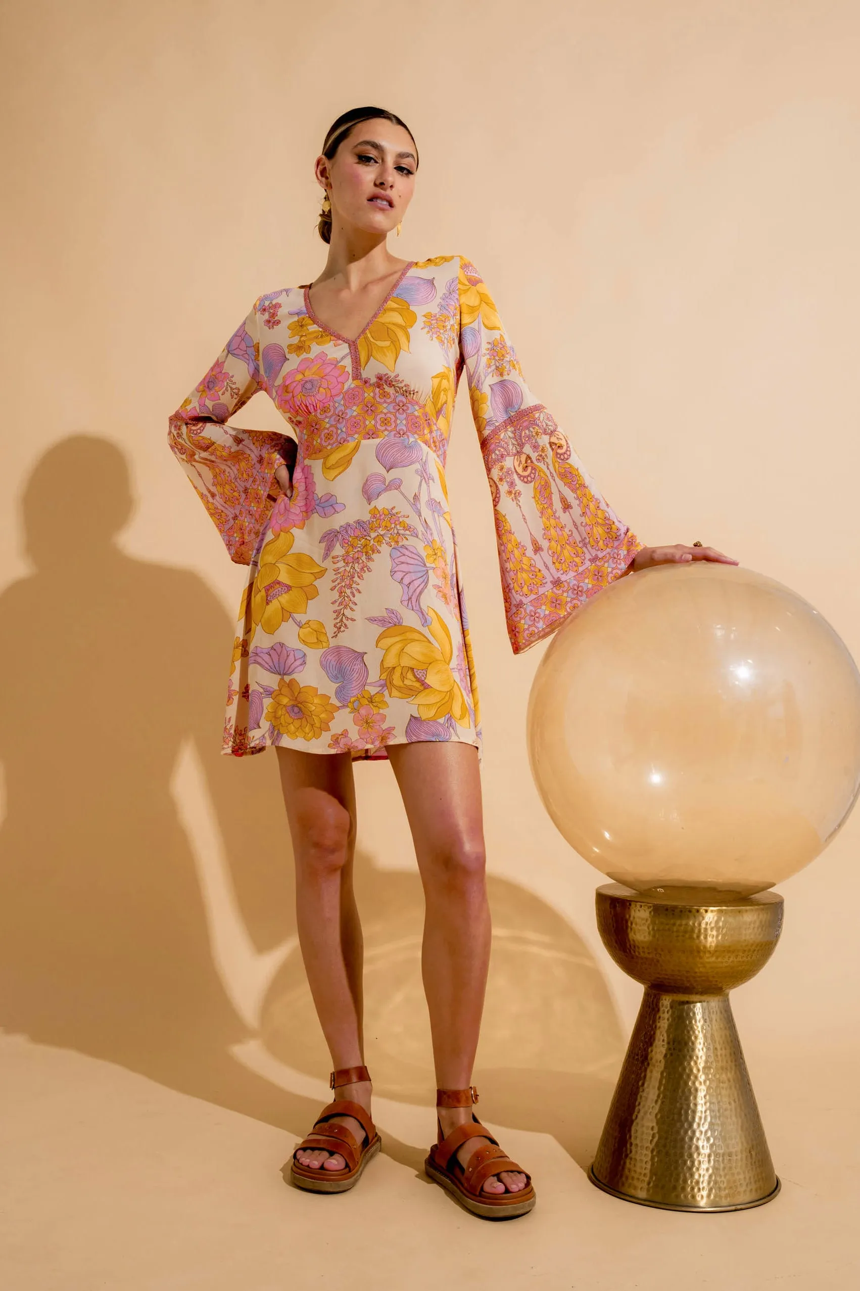 Lily Mini Dress - Orchid sold by Nine Lives Bazaar
