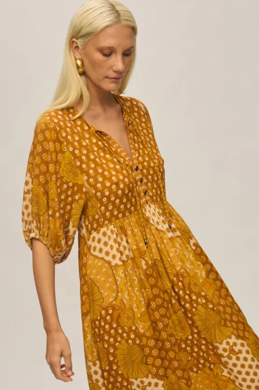 Tilly Midi Dress - Bohemian sold by Nine Lives Bazaar