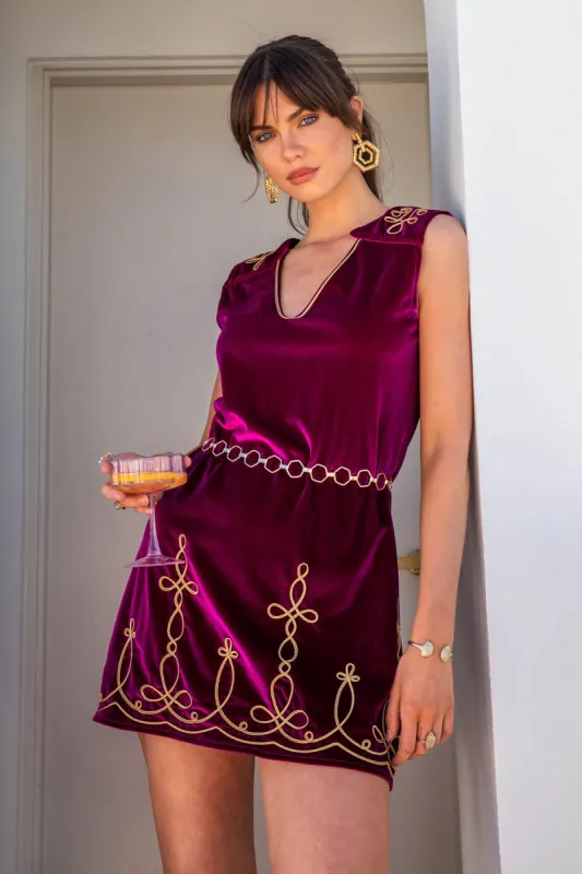 Cosmo Mini Dress - Fuchsia sold by Nine Lives Bazaar