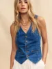 Mid Wash Blue Denim Waistcoat sold by Nobody's Child
