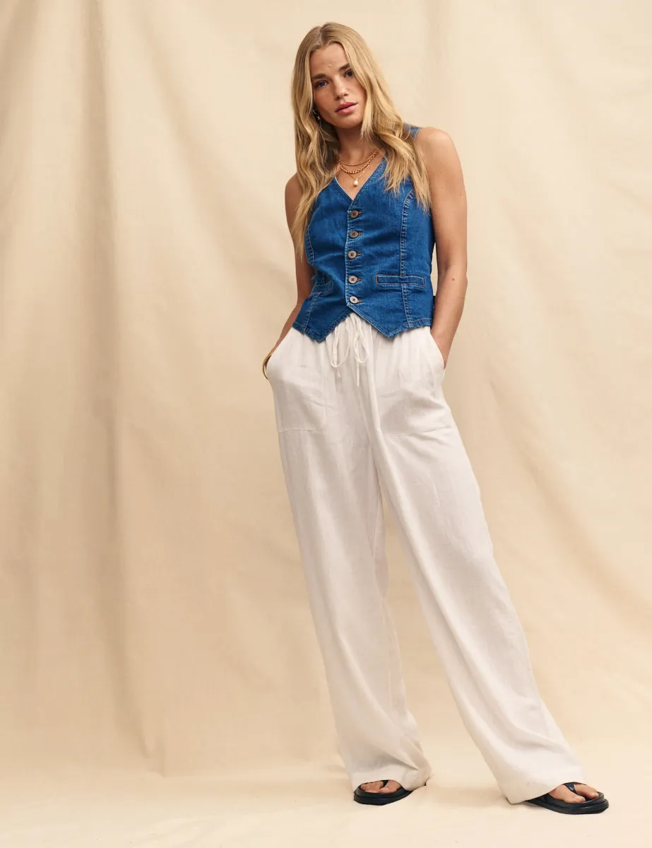 Mid Wash Blue Denim Waistcoat sold by Nobody's Child product image thumbnail 2