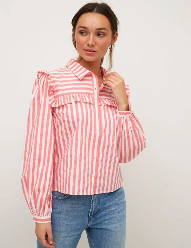 Frill Poplin Shirt sold by Nobody's Child