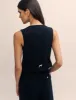 Black Tailored Crew Neck Waistcoat sold by Nobody's Child