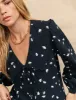 Black Floral Long Sleeve Birdie Blouse sold by Nobody's Child