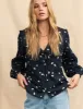 Black Floral Long Sleeve Birdie Blouse sold by Nobody's Child