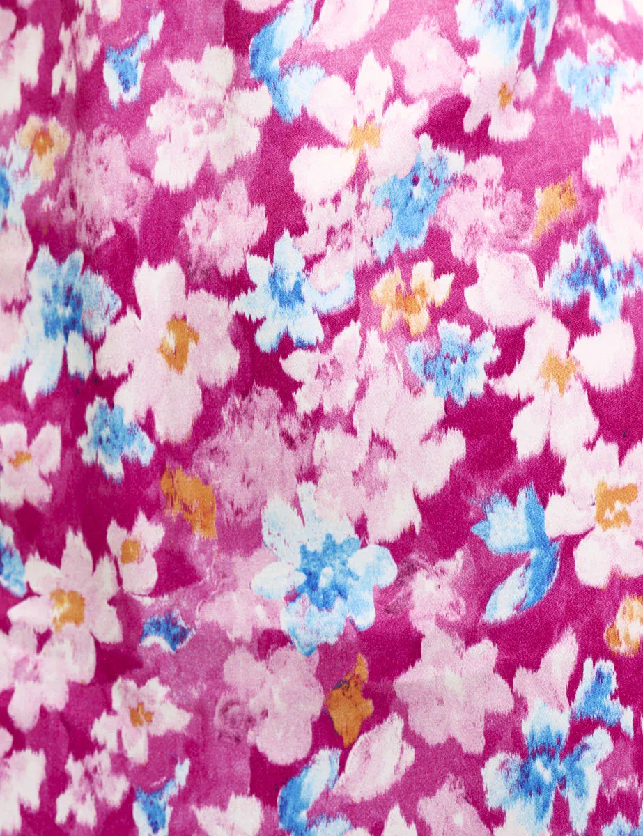 Pink Floral Harriet Mini Dress sold by Nobody's Child product image thumbnail 3