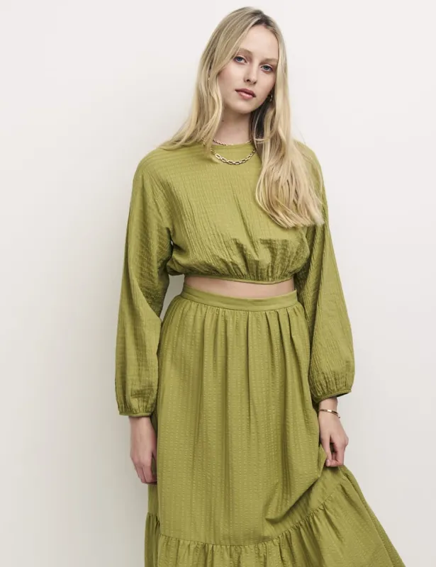 Khaki Green Bonnie Co Ord Top made by Nobody's Child