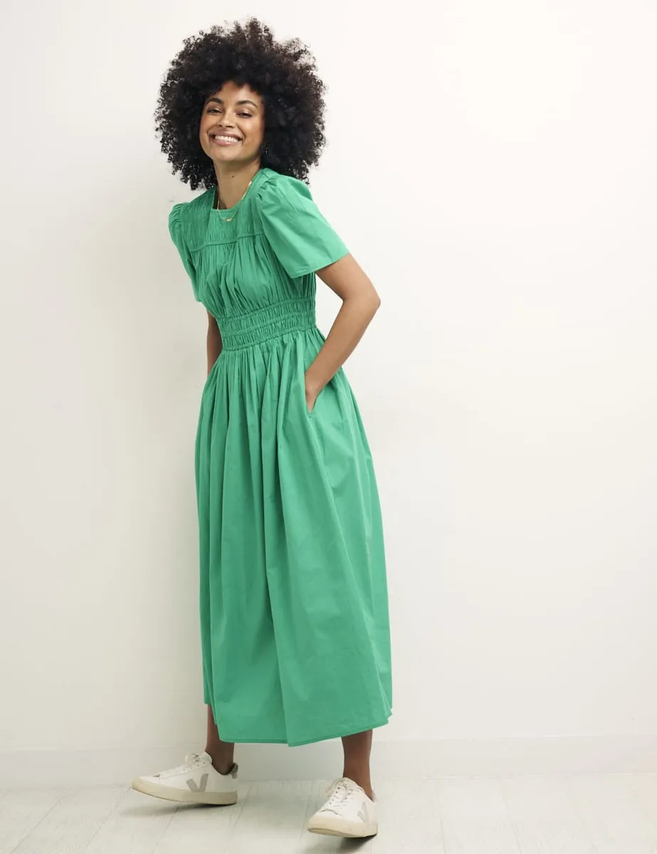 Green Natalia Midi Dress sold by Nobody's Child