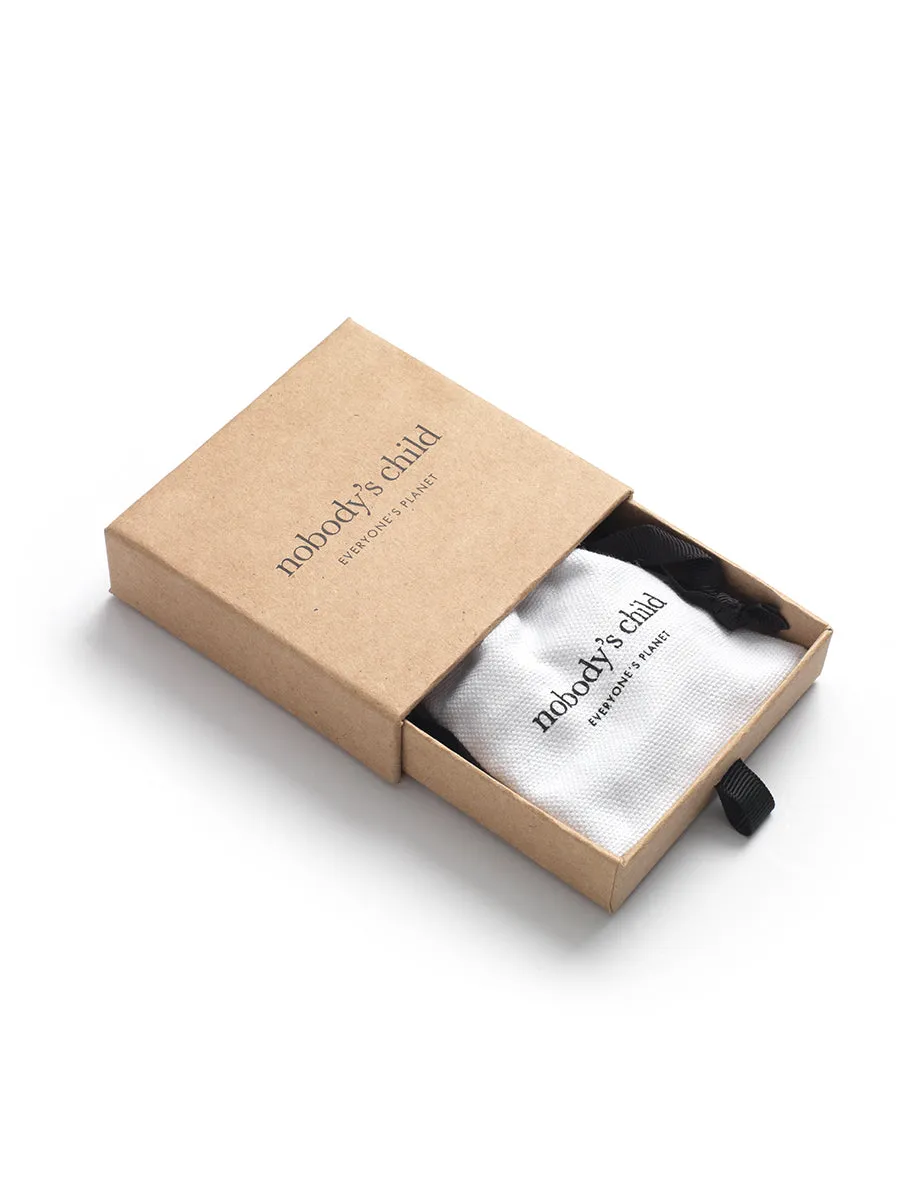 Silver Croissant Huggie Hoop Earrings sold by Nobody's Child product image thumbnail 4