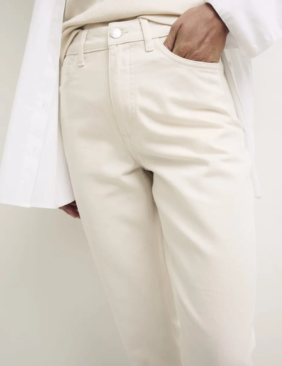 Cream Straight Leg Jeans sold by Nobody's Child product image thumbnail 3