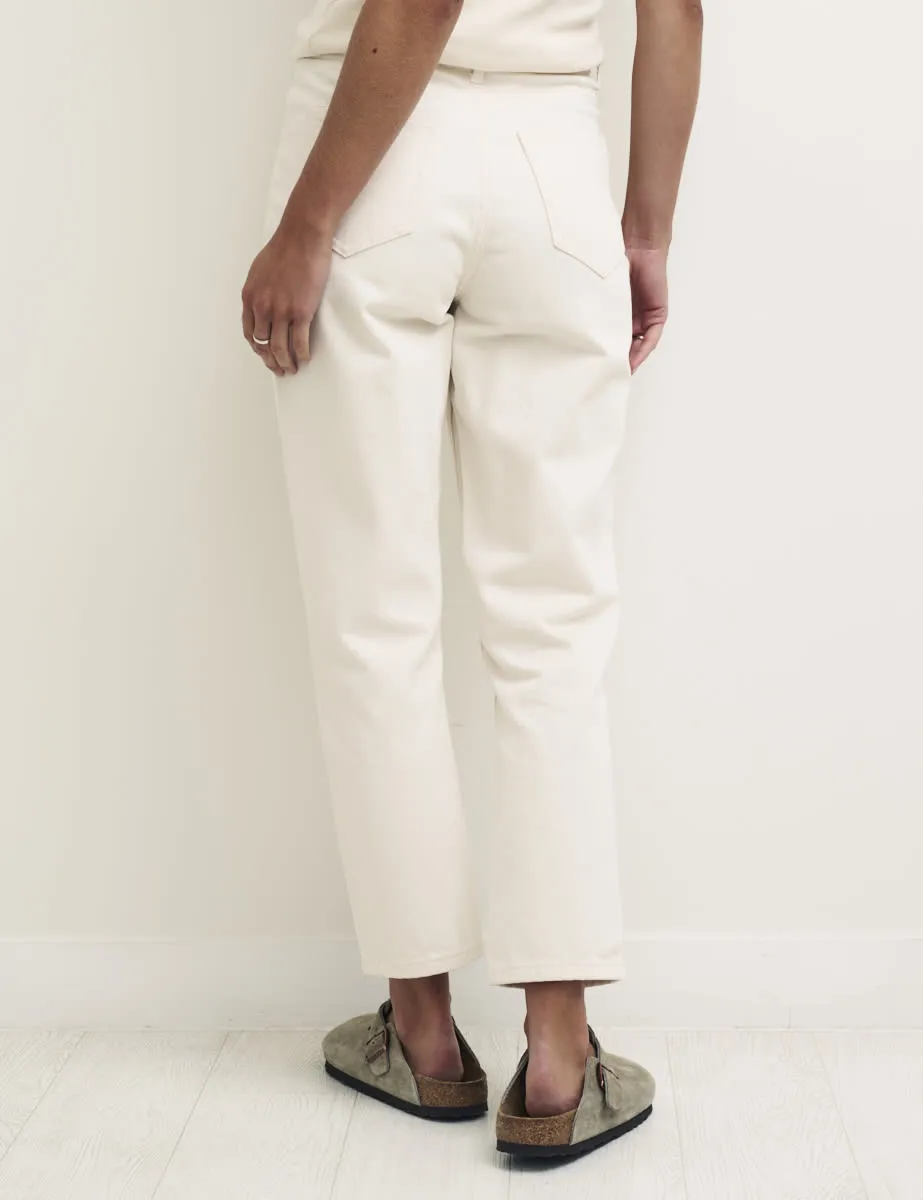 Cream Straight Leg Jeans sold by Nobody's Child product image thumbnail 4