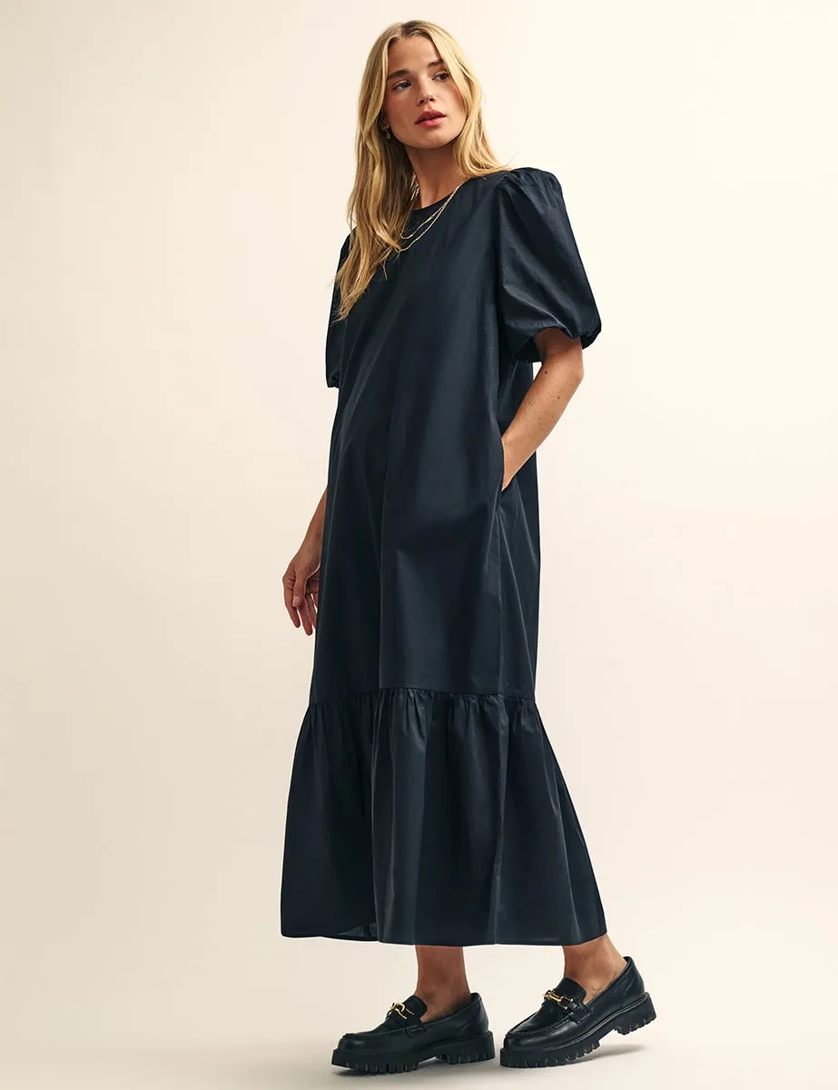 Black Sarah Smock Midi Dress sold by Nobody's Child product image thumbnail 2