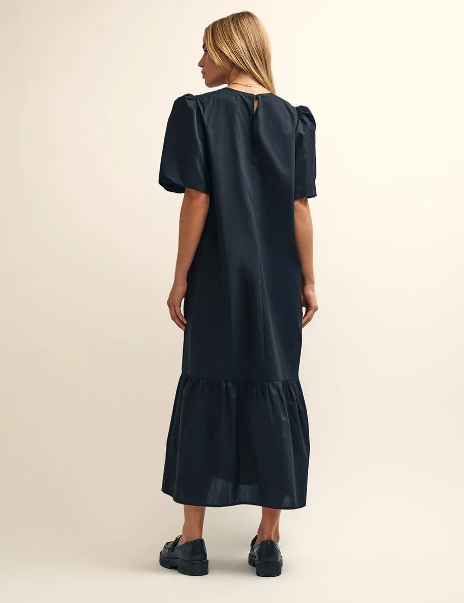 Black Sarah Smock Midi Dress sold by Nobody's Child product image thumbnail 3